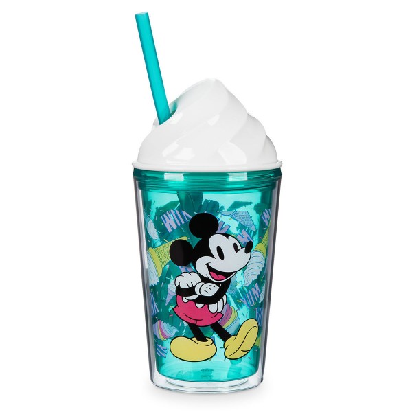 Mickey and Minnie Mouse Ice Cream Dome Tumbler with Straw